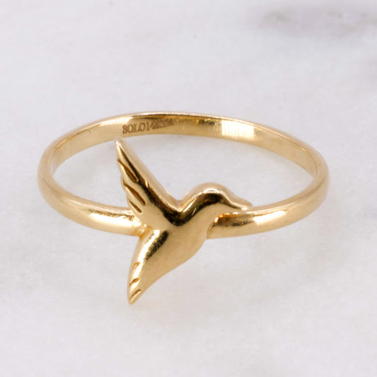 Anillo de colibrí 14k