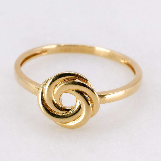 Anillo nudo de amor 14k