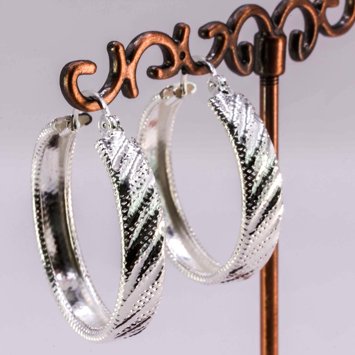 Arracadas diamantadas plata 925