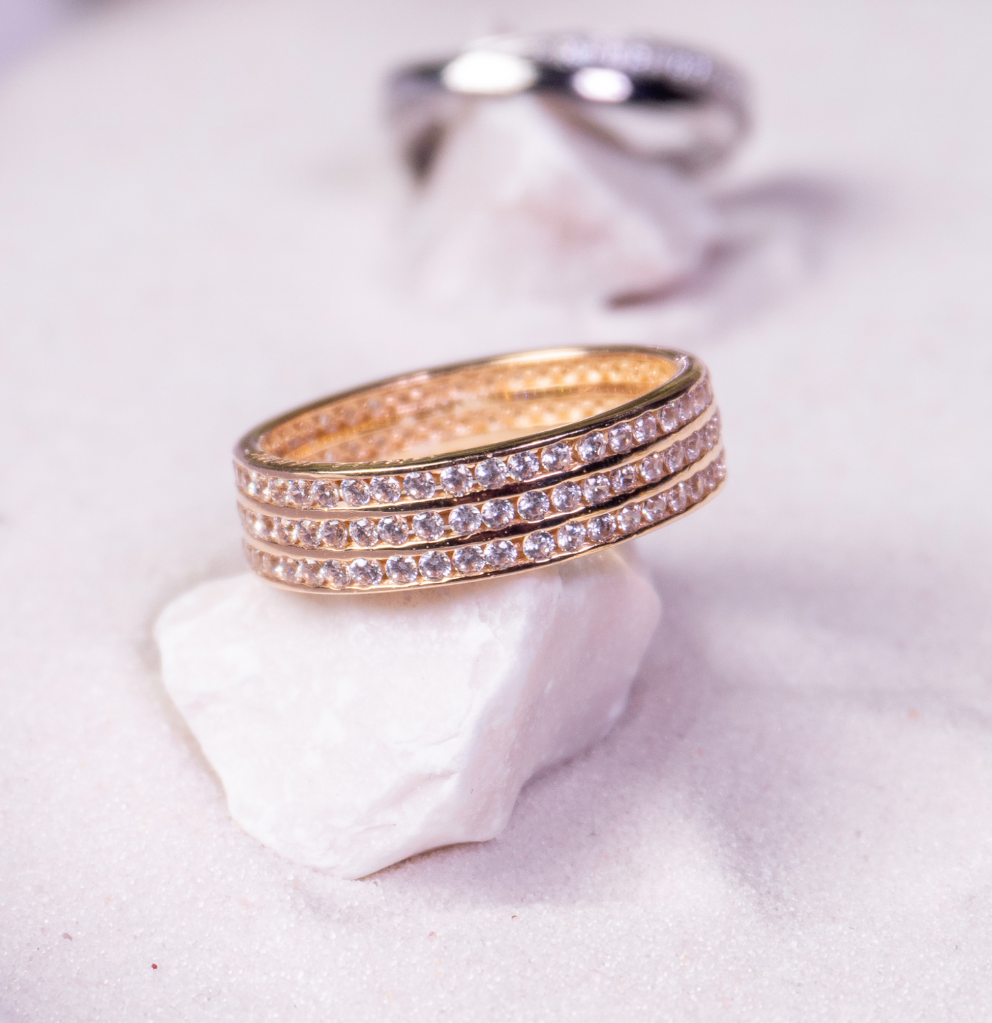 Churumbela infinita 14k con zirconias