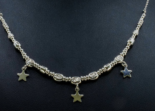 Gargantilla de estrellas plata 925