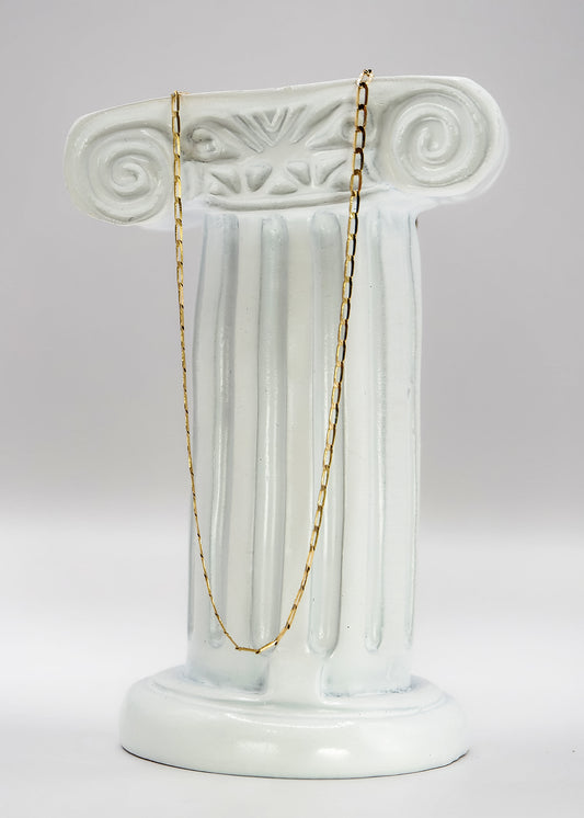 Cadena de eslabón alargado 14k