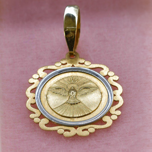 Medalla del espíritu santo 14k