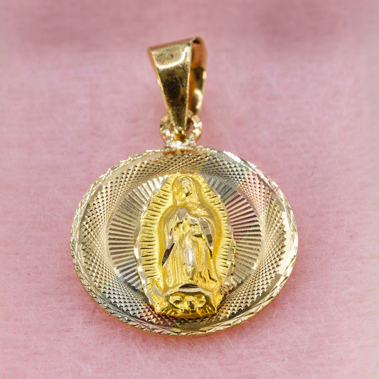 Medalla 2 vistas de la Virgen de Guadalupe