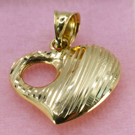Dije de corazón inflado 14k