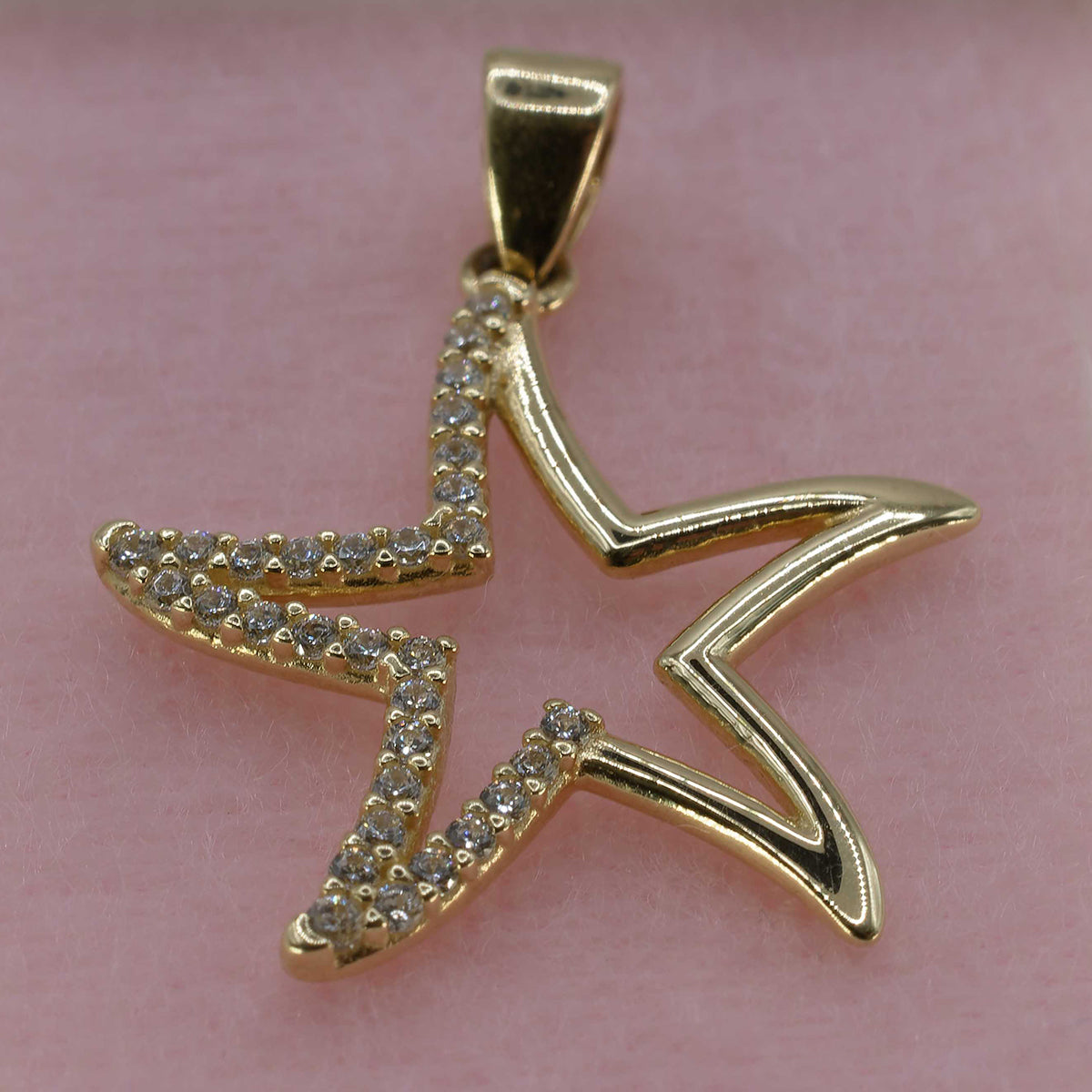 Dije estrella de mar 14k